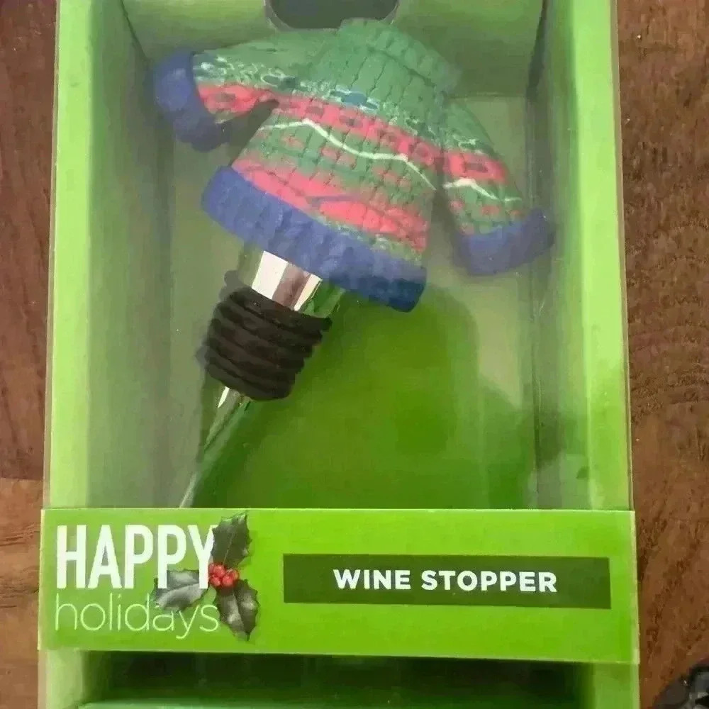 Holiday’s  wine stopper. NWT